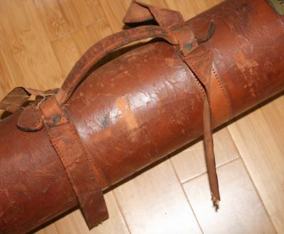 Vintage 53" Leather Travel Case
