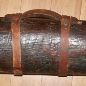 Vintage 60" Leather Travel Rod Tube