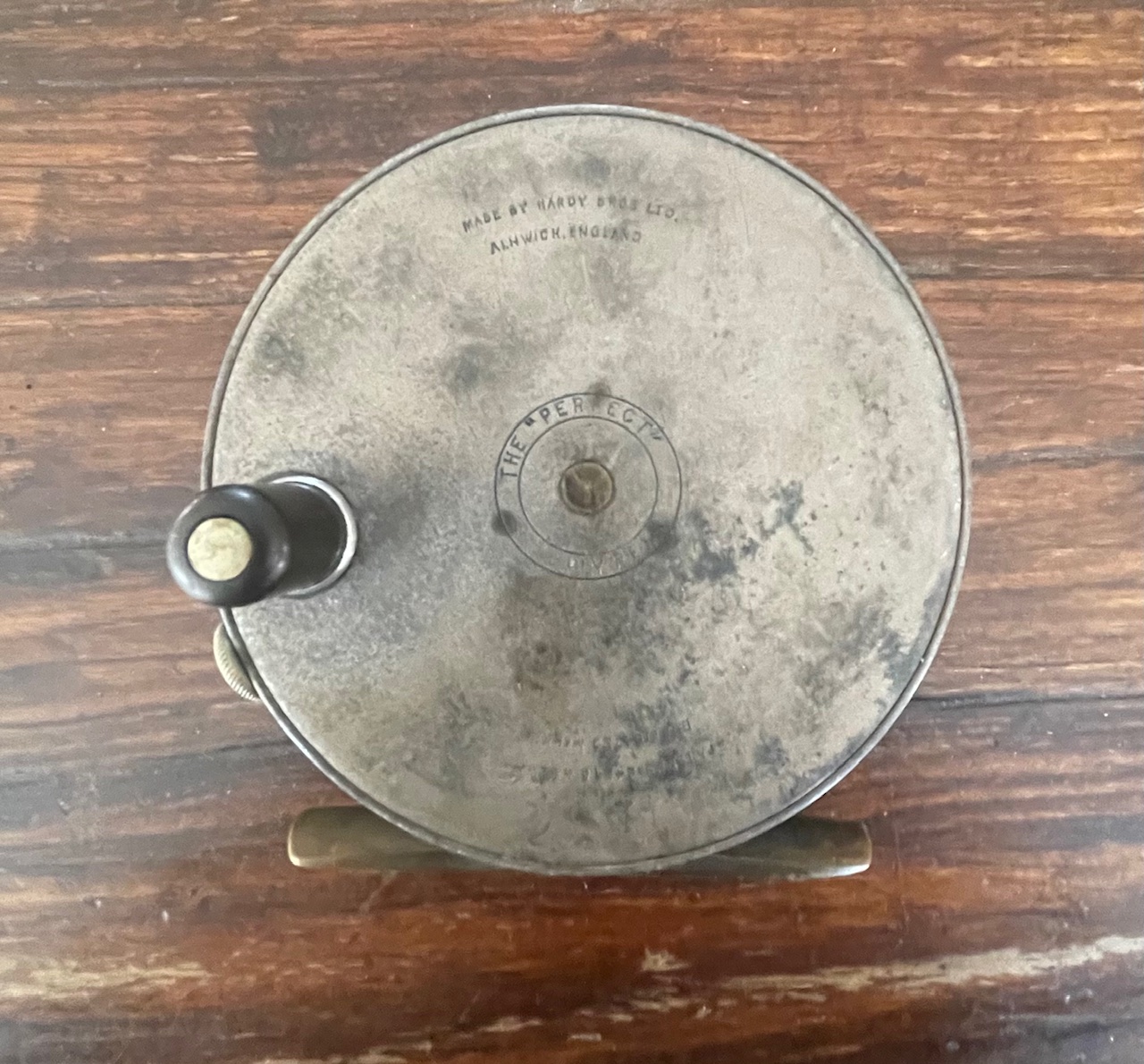 Vintage 1920s Hardy 3 7/8" Perfect Fly Reel Made for Dame Stoddard