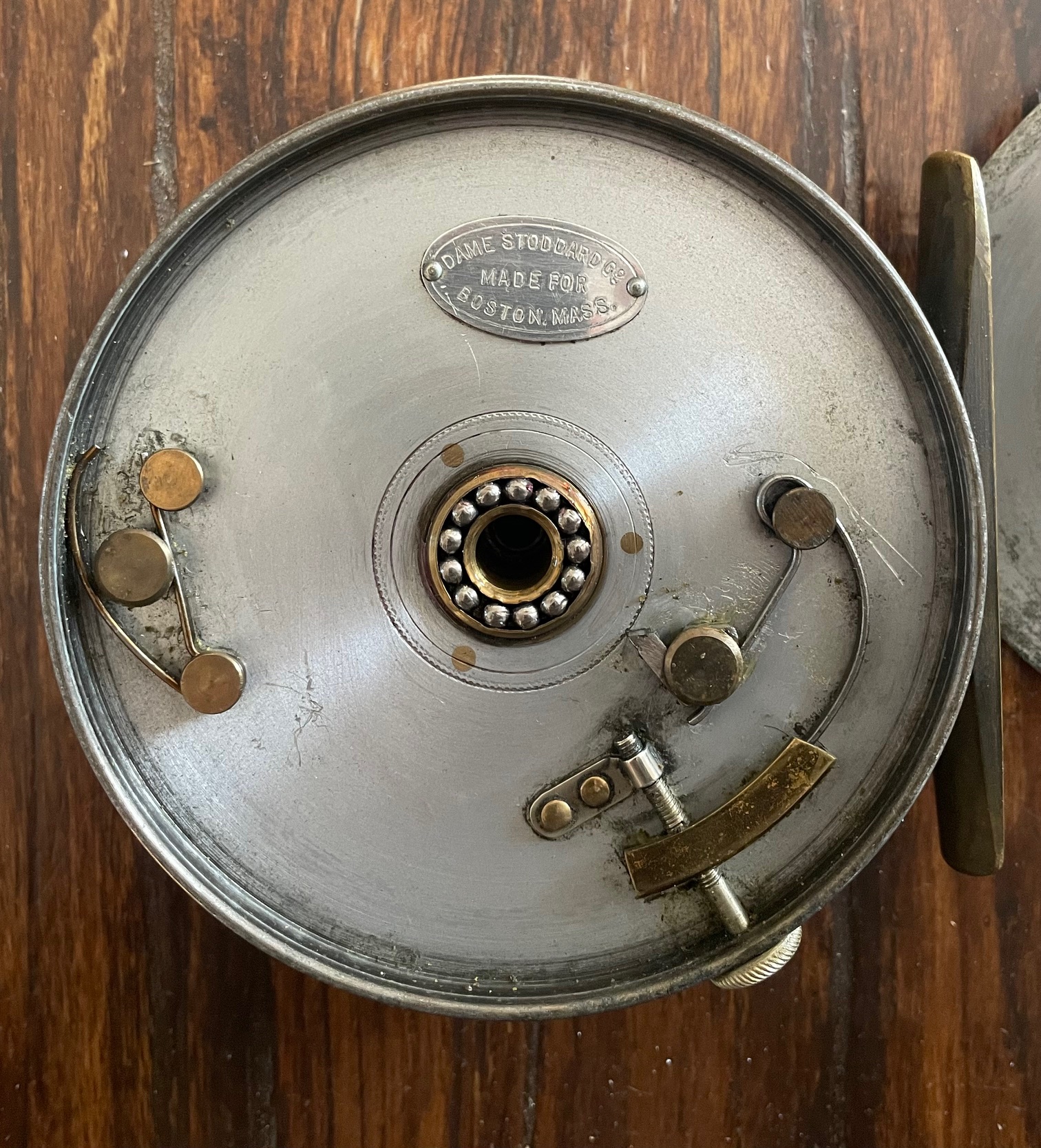 Vintage 1920s Hardy 3 7/8" Perfect Fly Reel Made for Dame Stoddard - Image 9